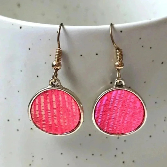 None Jewelry - Pink Silver Circle Fashion Boho Retro Party Jewelry Earrings E91